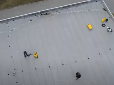 VIDEO: Místní šetření netěsností ploché střechy haly